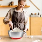 stainless steel mixing bowl with handle and suction cup